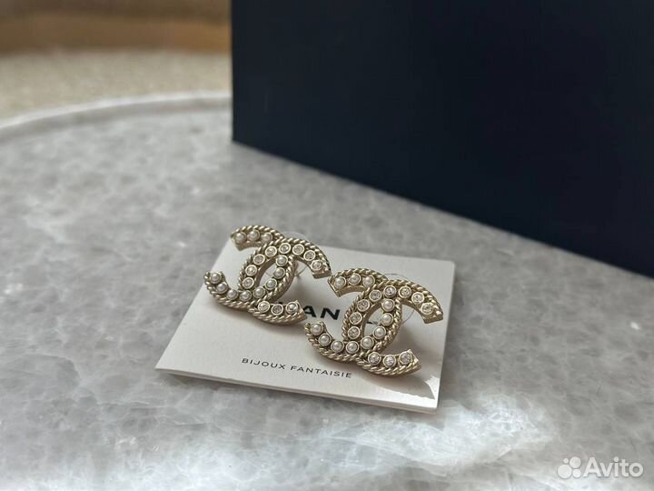 Серьги chanel оригинал