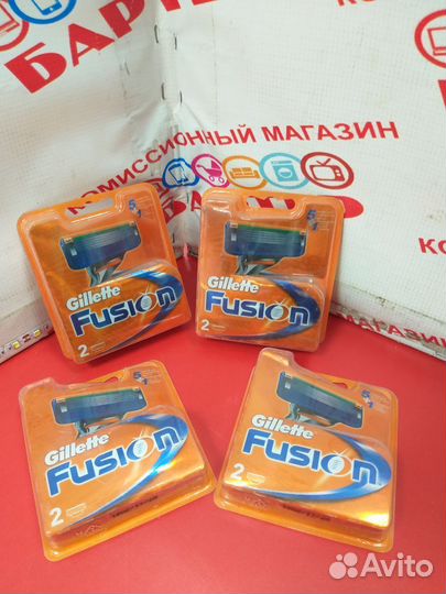 Касета Gilette Fusion в ассортименте