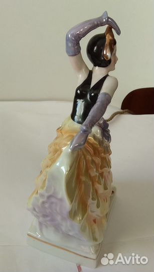 Статуэтка ночник гдр Танцовщица (Кан-кан)