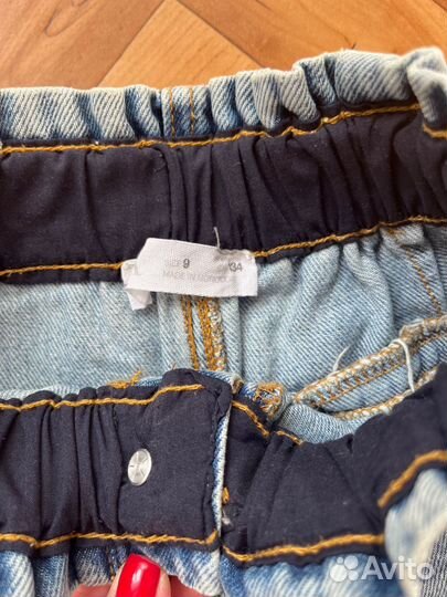 Джинсы для девочки zara 134р 2шт