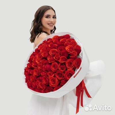 101 роза 51 роза 35 25 букет роз цветы доставка