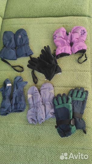 Шапка балаклава перчатки варежки манишка