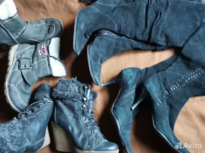 Пакетом. Сапоги женские 37-38 р