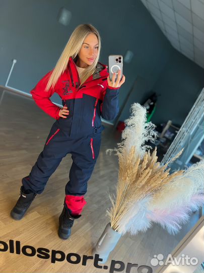 Комбинезон на мембране цвет черно/синий унисекс