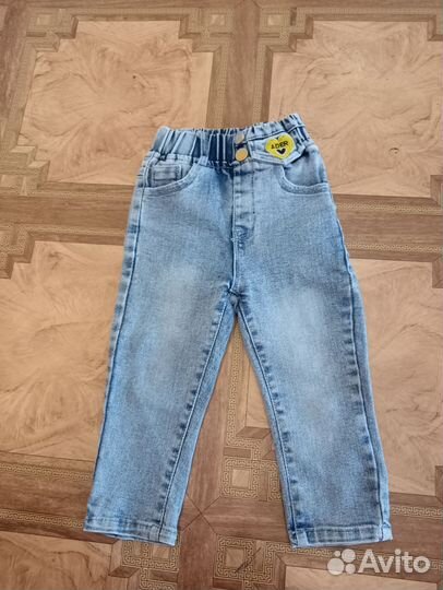 Джинсы для девочки 80-86