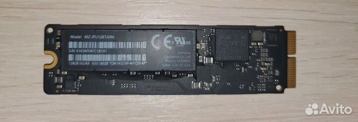 Apple SSD 128 gb. 12+16 pin
