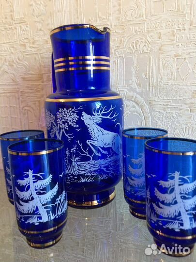 Набор богемское стекло СССР