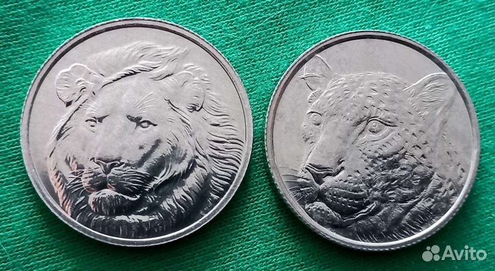 Турция 1 куруш 2022 г. Лев и Ягуар. UNC