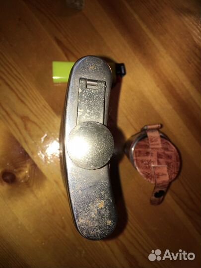 Фляга сталь в коже и рюмки в чехле