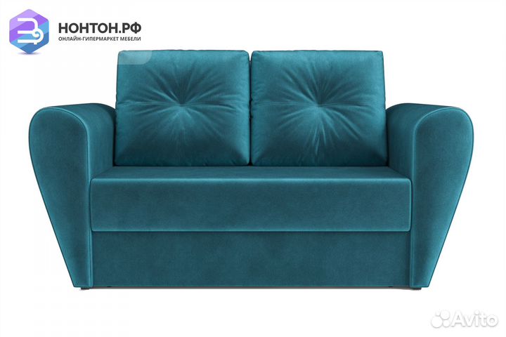 Диван выкатной Квартет сине-зеленый