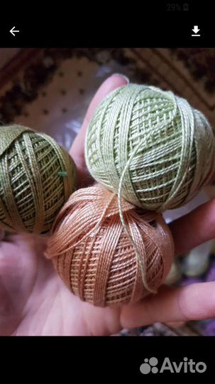 Нитки СССР,для вязания крючком