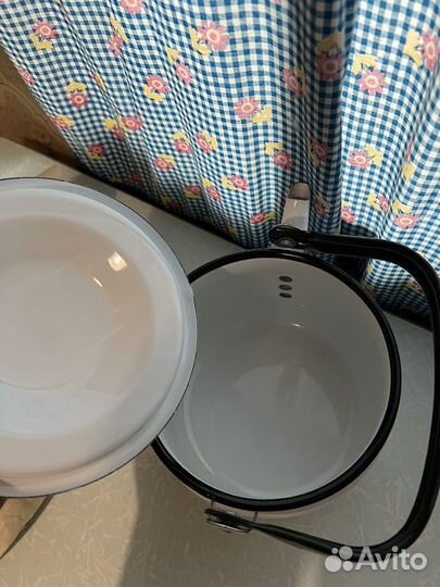 Чайник эмалированный новый