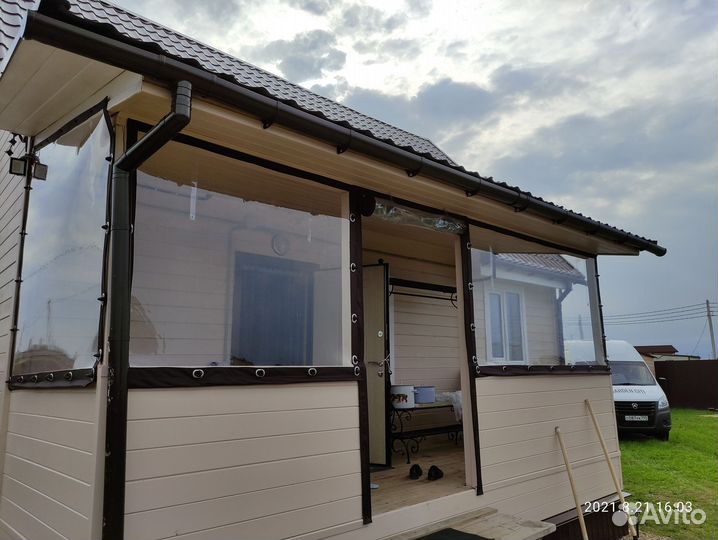 Мягкие окна для беседок кафе и ресторанов