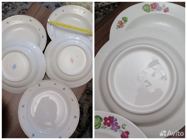 Тарелки суповые СССР Дулево,Зик