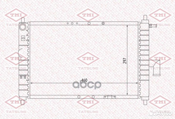 Радиатор системы охлаждения TGA1081 tatsumi