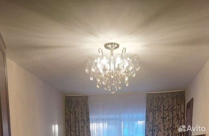 Люстра потолочная хрустальная