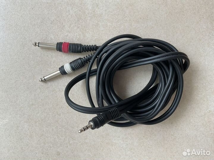 Кабель джек jack 3.5 mm на стерео 6.3 mm