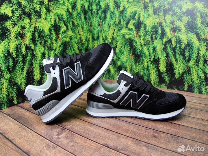 Кроссовки мужские new balance 574 чёрный 42