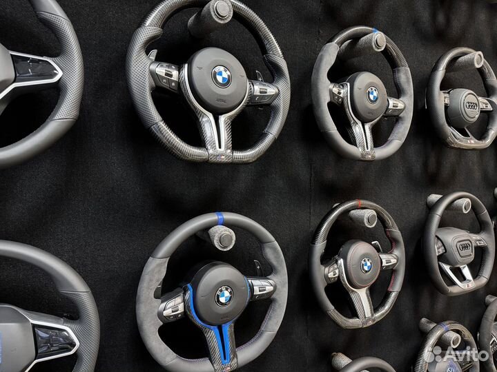 Рули BMW F серии. Строчка, подогрев, карбон Арт Т135886794