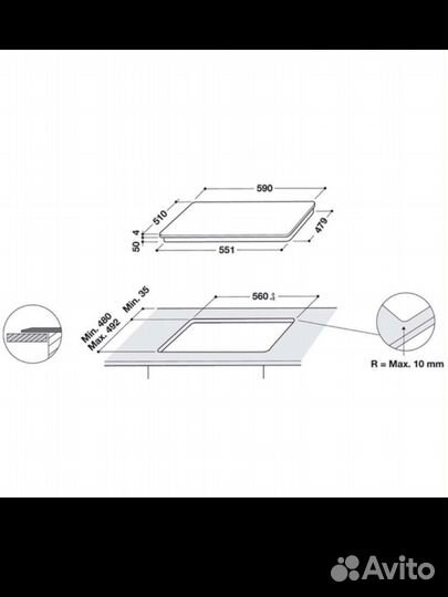 Варочная панель индукция WB B3960 BF