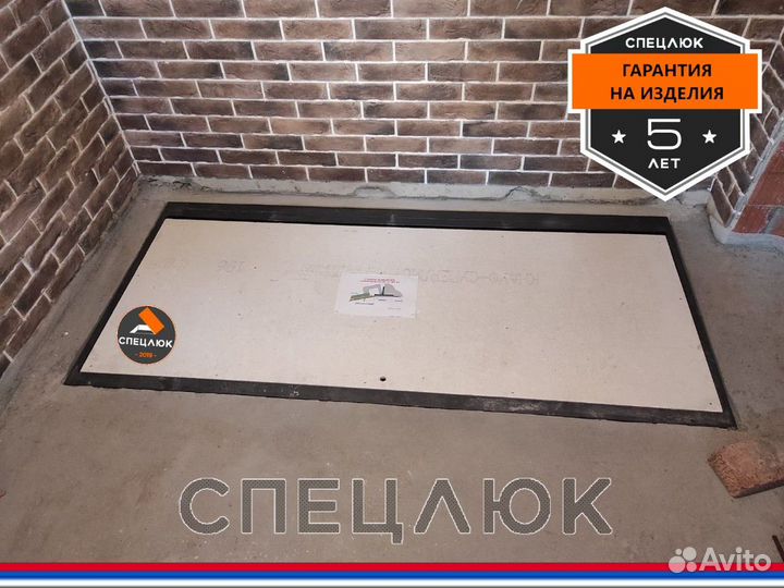 Люк в подвал скрытый с газлифтами