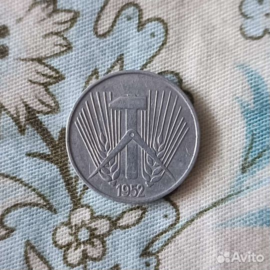 ГДР 5 пфеннигов, 1952 (А )