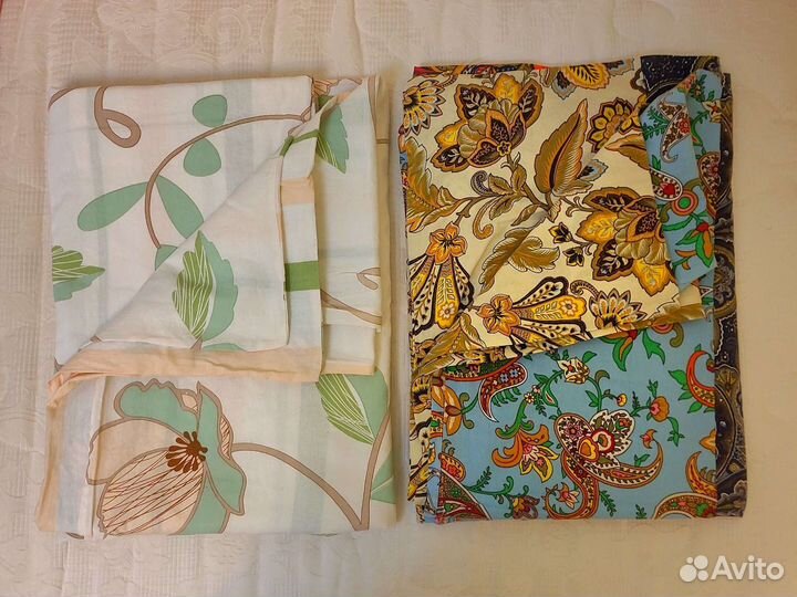 Постельное белье евро пододеяльник б/у 2 шт