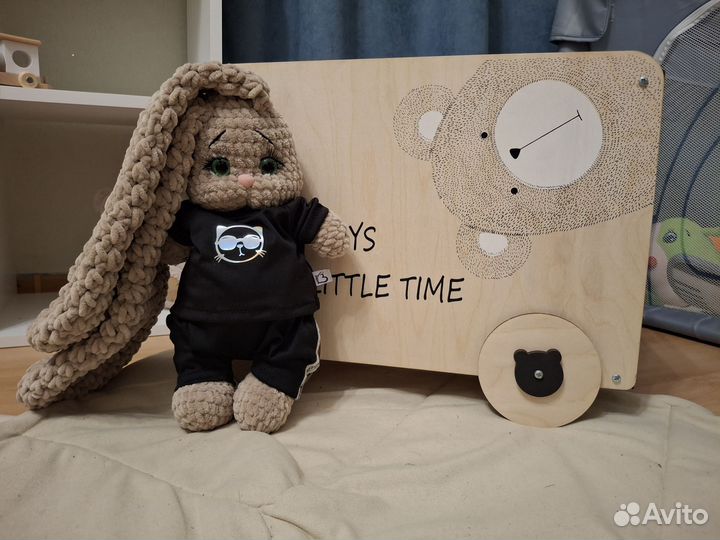 Зайка ручная работа 30 см