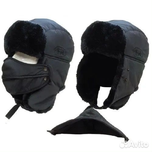 Шапка Alaskan Dog Salmon с мехом и маской