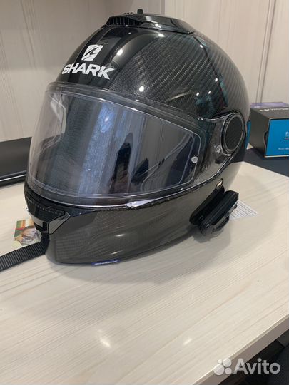 Шлем интеграл shark Spartan carbon