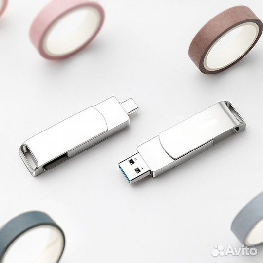 USB флешка 64 гб 2 в 1 USB 3.0 + TypeC