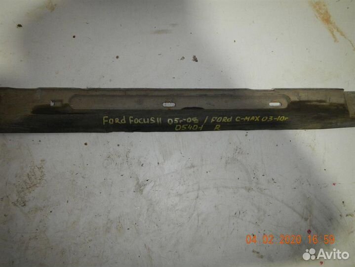 Накладка на порог (наружная) Ford Focus II 2005-20