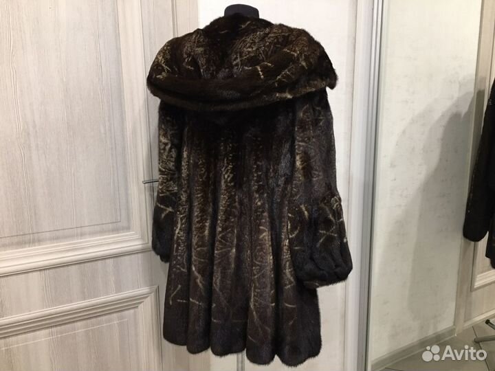 Шуба норковая Шоколад Платье. Отличное состояние