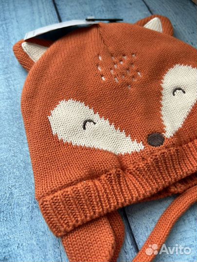 Шапка лисичка mothercare