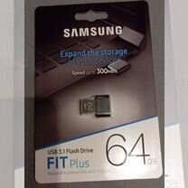 Usb 3.1 флешка Samsung 64gb 300mb/s fit plus