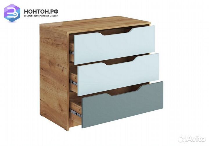Комод Rich дуб крафт золотой / мята / сумеречный г