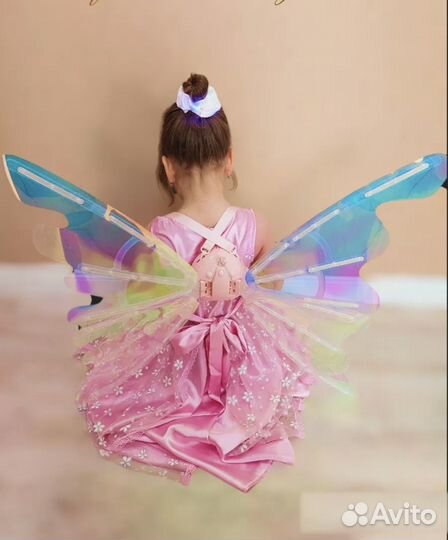 Крылья феи бабочки детские для девочки