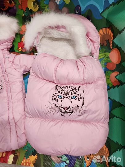 Конверт на выписку зимний для девочки