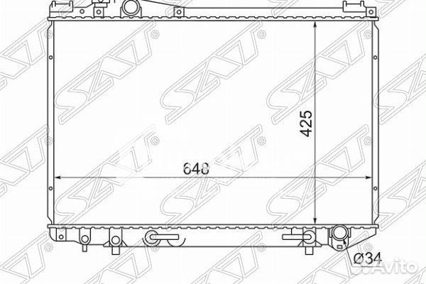 Радиатор toyota crown 2.0/3.0 91-95