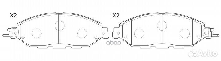 Колодки тормозные дисковые перед BP50001 SB