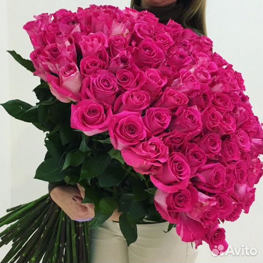 Импортные розы Эквадор Букет Пинк Флойд