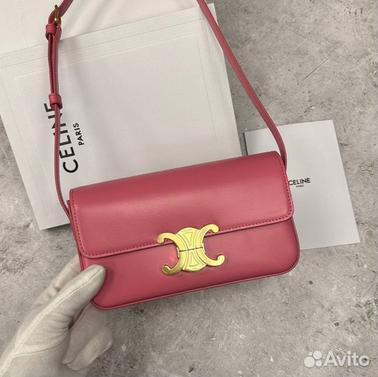 Сумка Celine Triomphe розовая