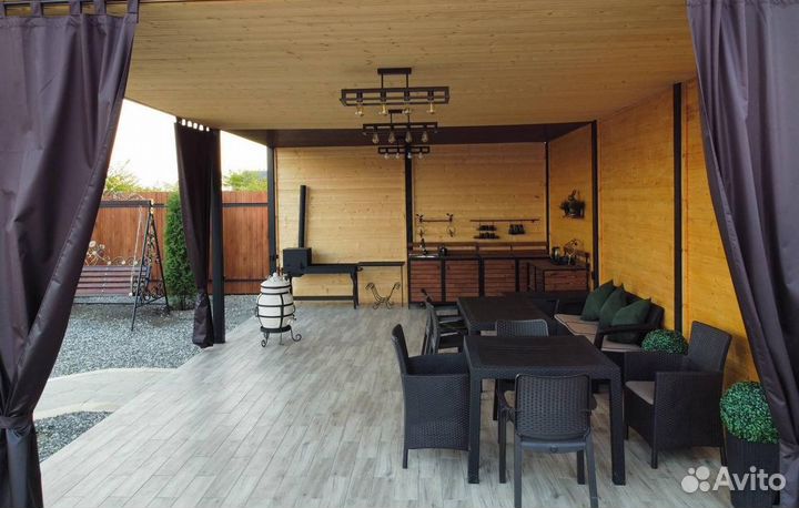 Баня с бассейном