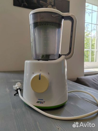 Пароварка блендер philips avent 2 в 1+паучи