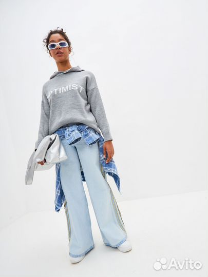 Вязанное худи