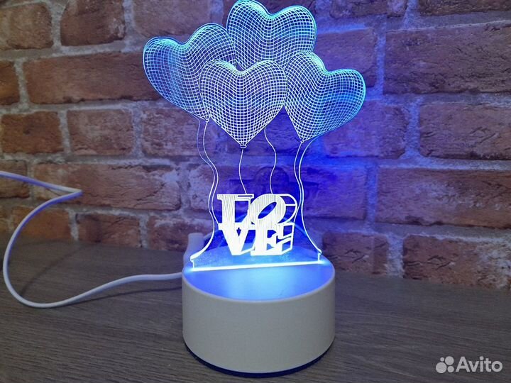 3d светильник