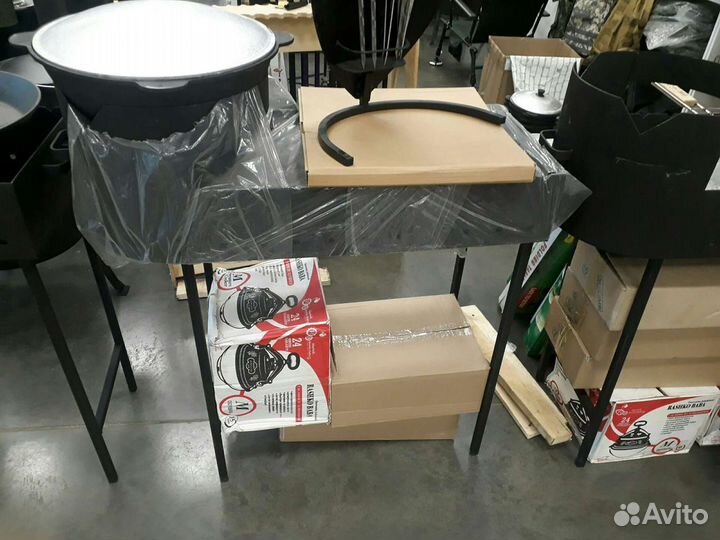 Мангал с печью для Казана 8л,10л,12л