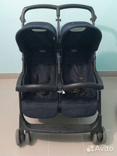 Коляска для двойни peg perego