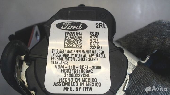 Ремень безопасности Ford Fusion 2017- USA, 2017