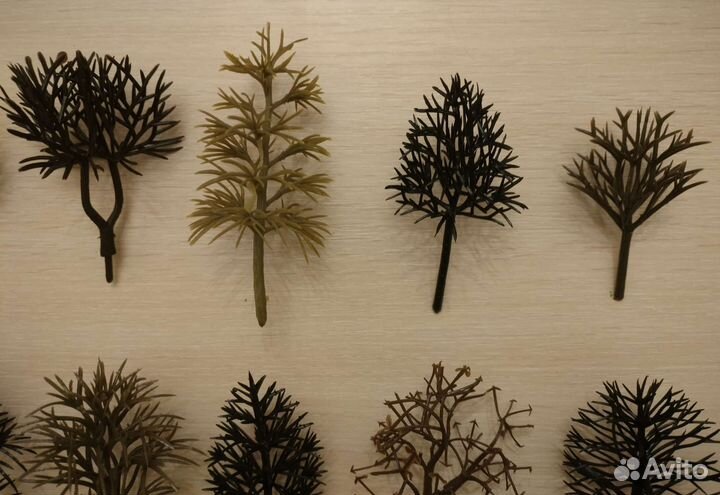 Деревья без листьев для макета и минисада